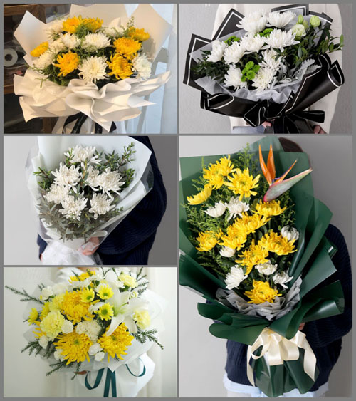 广东梅州市五华县郭田镇郭田村白事花束代送